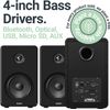 Majority D40 Active Bookshelf Speakers Bluetooth 4" Powered Stereo Studio