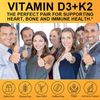 Vitamin D3+K2 Capsules with 1,000 IU/45 MCG  Strong Bones, Immune Support