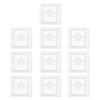 10PCS Transparent Mechanical Keyboard Keycaps - Clear Plastic Key Caps for Backlit Keyboards, Easy Installation, Comfortable Typing, Versatile Use for Replacement