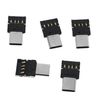 Bordhap 5pcs Ultra Mini Type-C USB-C to USB 2.0 OTG Adapter for Cell Phone Tablet & USB Cable & Flash Disk