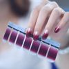 8 Sheets Full Wraps Nail Polish Stickers with 1 Pcs Nail File, Mwoot Self-Adhesive Nail Art Decals Strips Gradient Glittery Manicure Kits for Women