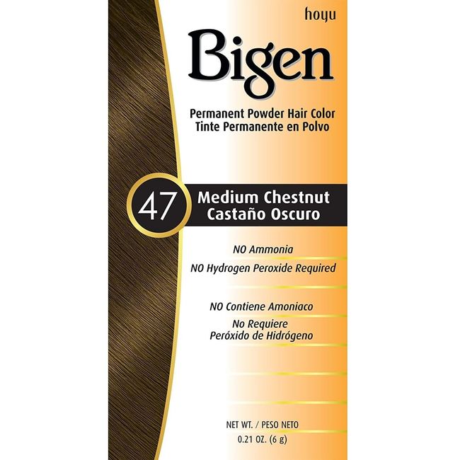 Bigen Powder Hair Color #47 Medium Chestnut .21 oz