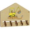 Azeeda 'Dog Driving Digger' Wall Mounted Key Hooks/Holder (WH00073324)