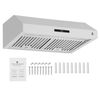 Touch Control Kitchen Range Hood 400CFM Suction Power Under Cabinet with 3 Speed