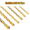6PCS Professional Masonry Concrete Drill Bit Set 1/4 Inch Hex Shank Carbide Tips
