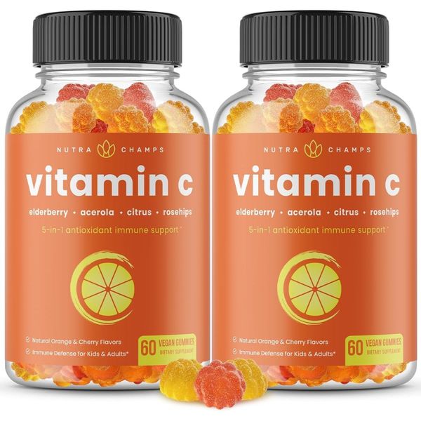 Vitamin C for Adults & Kids Black Mai | 5-in-1 Immune System Elderberry Rosehips Citrus Bioflavonoids & Acerola Cherry |B, 1 Piece