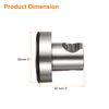 sourcing map Shower Head Holder, Suction Cup Shower Head Holder(Brushed Silver)