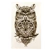 2 x Owl Tattoo in Black - Body Tattoo - Disposable Tattoo C061 (2)