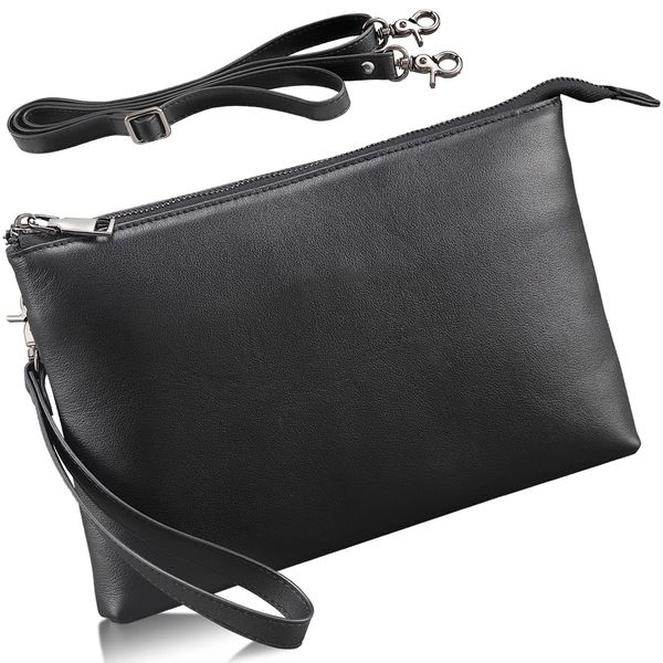 Encore Clutch Bag, Supervised by a Professional Organizing Storage, Genuine Leather, 2-Way Strap, Men's, Weddings, Branded, Leather, Ceremonial Occasions, Memorial Services, Shoulder Bag, Smartphone