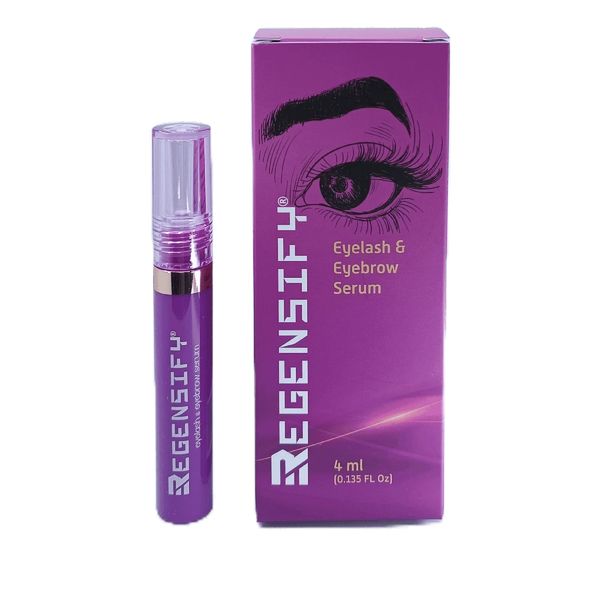 REGENSIFY Eyelash and Eyebrow Growth Serum 4 ml (0.135 FL Oz) [Capixyl 5%, Redensyl, Adenosine, Biotin, Panthenol, Hyaluronic Acid, Peptides] - Promotes voluminous Lashes and Brows