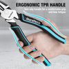 DURATECH 8" High Leverage Linemans Plier Cr-Ni Side Cutter Linesman Cutter Plier