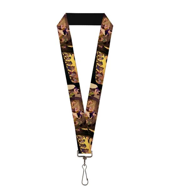 Buckle-Down Lanyard - Snow White & the Seven Dwarfs Scenes,One Size
