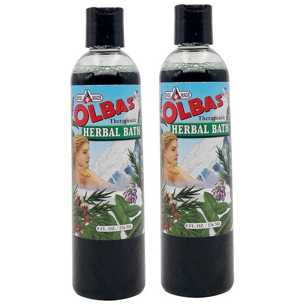 Olbas Herbal Bath, 8 fl oz / 236 ml, 2-Pack