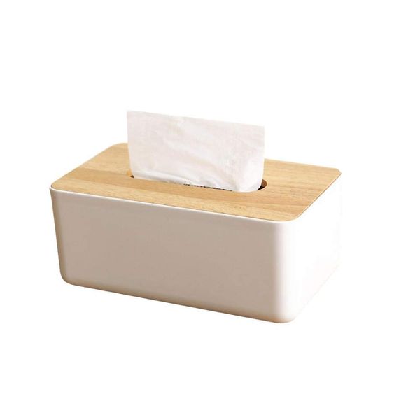 Tissue Box Holders, Tissue Box Cover Wooden Cover Napkin Holder Wooden Facial Tissue Box Tissue Dispenser for Home Office Car Tissue Cover