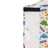 Skater KBEPS2-A Dinosaurus Apron, For Elementary School Students, Dining Apron, Triangle Cloth, Drawstring Set, 3-Piece Set
