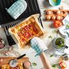 KITCHENAID Gingham Mini Oven Mitt 2-Pack Set, Mineral Water, 5.5"x8"