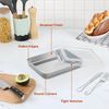 Onader 9¼ x 7⅛ x 2 Inch Baking Pan with Lid Stainless Steel Lasagna Rectangular Cake Pan 2 Pack