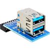 Delock USB Pinheader auf 2X USB 3.0 A Adapter