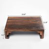 Rectangular Bed Step Stool, Large Surface Step Ladder Low Wood Stool for Kitchen