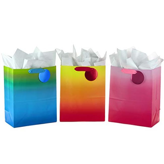 Hallmark 13 Large Christmas Gift Bag Assortment with Tissue Paper, Red and  Green (Pack of 3) 