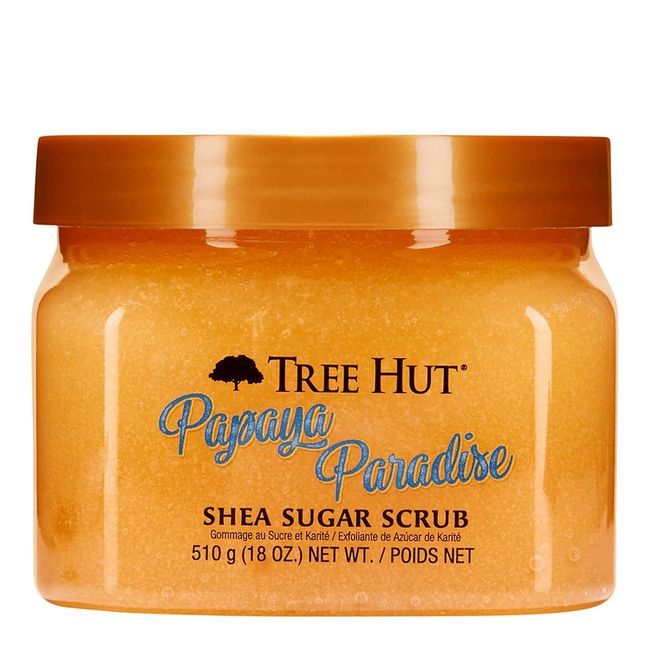 Tree Hut Papaya Paradise Shea Sugar Exfoliating & Hydrating Body Scrub, 18 Oz