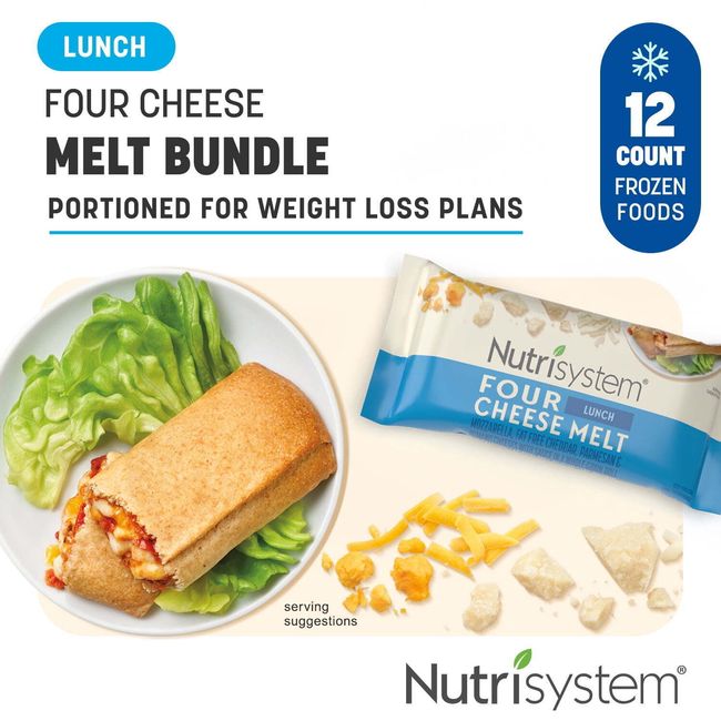 Nutrisystem Frozen Four Cheese Lunch Melt Packaged Meals 4 Oz 12 Count Health