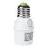 Maclean MCE232 Lampholder with Motion Sensor and Twilight Sensor E27 Socket Adapter Detection Range 360 ​​° Sensor Automatic Lighting (Sound Sensor), White
