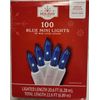 4 Box Holiday Time 100ct Mini Blue String Light 20ft White Cord Christmas Easter