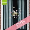 Easter Window Stickers for Glass | Happy Easter Bunny Ears and Flowers | Easter Window Decorations - Small