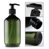 Alledomain 2PCS 300ml/10oz Empty Refillable Plastic Lotion Pump Bottles, Shampoo Body Washing Cream Shower Gel Storage Holder Container Toiletries Liquid Dispenser (Brown)