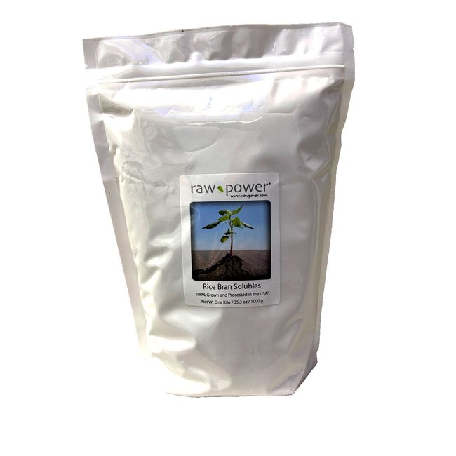 Rice Bran Solubles (One Kilo / 2.2 lbs) Grown in the USA!, Premium, non-GMO