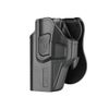 LEFT HAND Level 2 OWB Paddle Holster w Quick Release Button - GLOCK 19 GEN 1-4/5