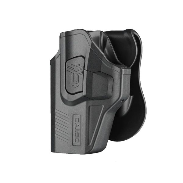 LEFT HAND Level 2 OWB Paddle Holster w Quick Release Button - GLOCK 19 GEN 1-4/5