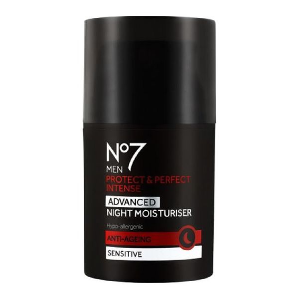 No7 Men Protect & Perfect Intense - ADVANCED Night Moisturiser - Anti Ageing - Sensitive - 50ml