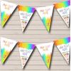 Rainbow Art Craft Paint Personalised Childrens Party Bunting