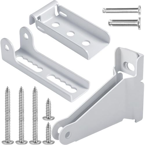 Storm Door Closer Brackets, Screen Door Closer Kit Compatible with Andersen, Emco, Larson, Pella, 40201 Door Repair Kit, Including Mounting Brackets, Pins and Screws
