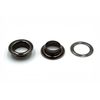 Innetoc Solid Brass Grommets Eyelets 100 Pack (3/8"(10x16.5), Gun Black)
