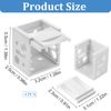 4 Pack Blind Brackets 1 Inch Window Blinds Headrail Holders White Profile Box Mounting Bracket Mini Blinds Box Mounting Bracket