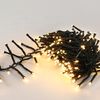 AMOS Christmas Cluster Lights 240 LED Lights Indoor/Outdoor Use Memory Function Timer Energy Efficient, Warm White