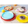 Mintra Home Reusable Plastic Plates (Orange, Large 12pk (8.5in))