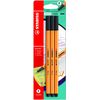 Fineliner - STABILO point 88 - Pack of 3 - Black