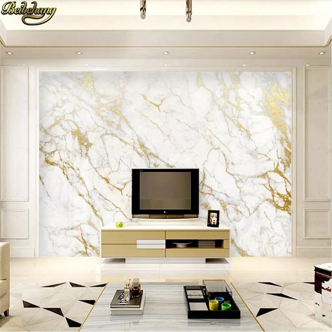 Custom Photo Wallpaper 3D Fresco Wall Paper Sticker 3D Luxury Gold White  Flower Soft Bag Globe Jewelry TV Background Wall Murals 