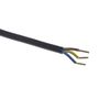 3 Core Table Lamp Pre Made Cable with Inline Switch 2.5 Meters (Black)