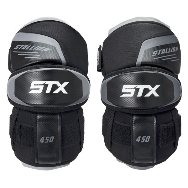 STX Stallion 450 Lacrosse Arm Pads, Small, Black, Pair
