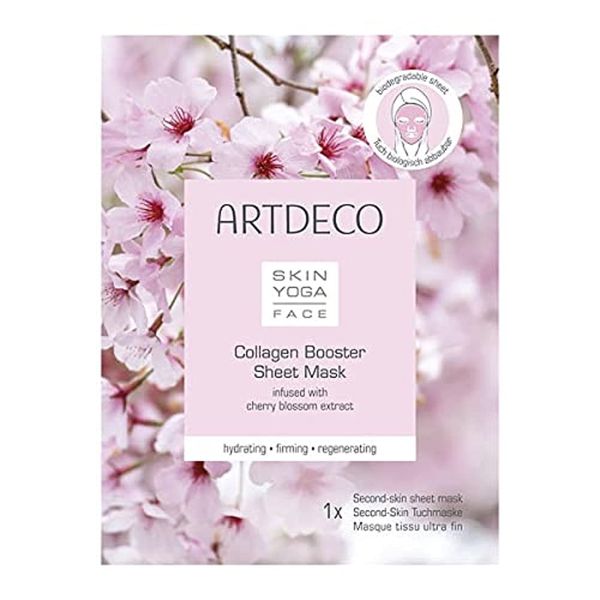 ARTDECO Collagen Booster Sheet Mask - Feuchtigkeitsspendende Tuchmaske, Gesichtsmaske - 1 x 23 ml