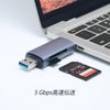SD Card Reader, Type-C OTG Compatible, 2 in 1 USB3.0, MicroSD, High Speed Transmission, 5Gbps Support Android Smartphones, Tablets, Laptops, MacBooks, Windows PC