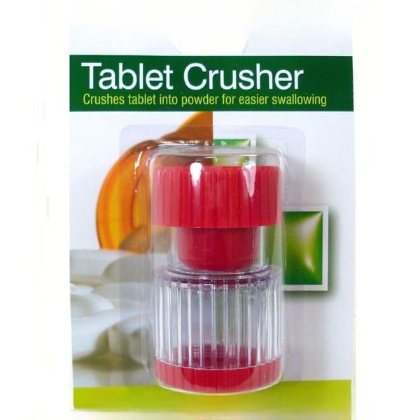 Vision4ever 1x Pill Tablet Crusher Grinder Splitter Easy Use Medicine Storage Container Box