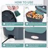 Zummy Electric Dual Function Heating Lunchbox with Leak Proof Seal Ring