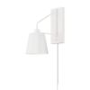 Capital Lighting Alden 1 Light Sconce, White/White - 651311WE