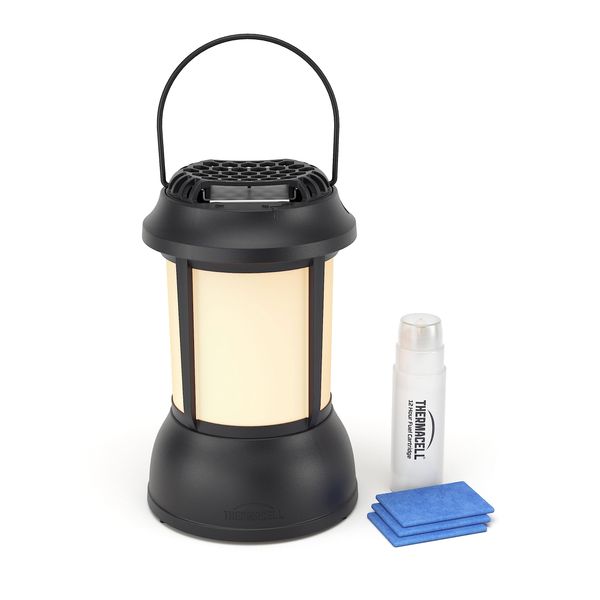 Thermacell Mosquito Repellent Patio Shield Lantern; Includes 12-Hour Refill; 15 Foot Zone of Protection; Highly Effective Mosquito Repellent for Patio; Bug Spray Alternative; Scent Free